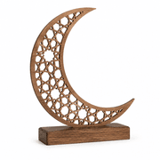Ramadan Wooden Crescent Decor product image