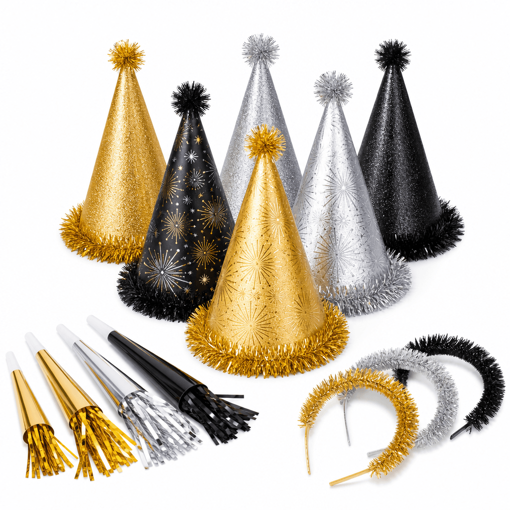 New Year Party Hat Set