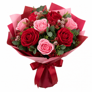 Valentine Rose Bouquet Artificial product image