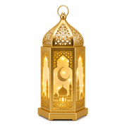 Eid Mubarak LED Lantern Gold product image