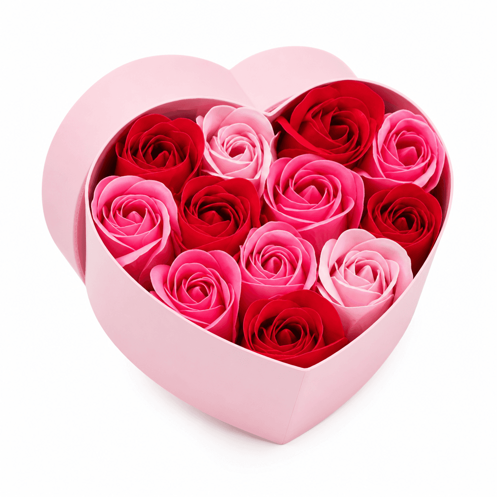 Valentine Rose Soap Flowers