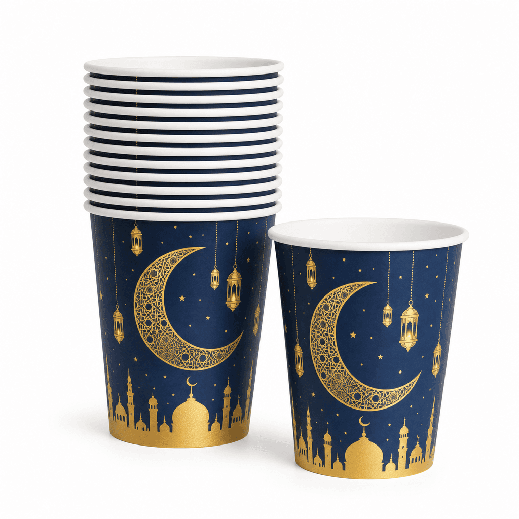 Eid Mubarak Paper Cups 20pcs