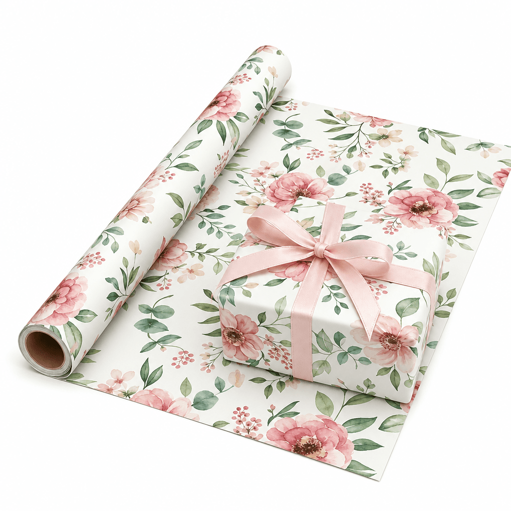 Gift Wrapping Paper Floral