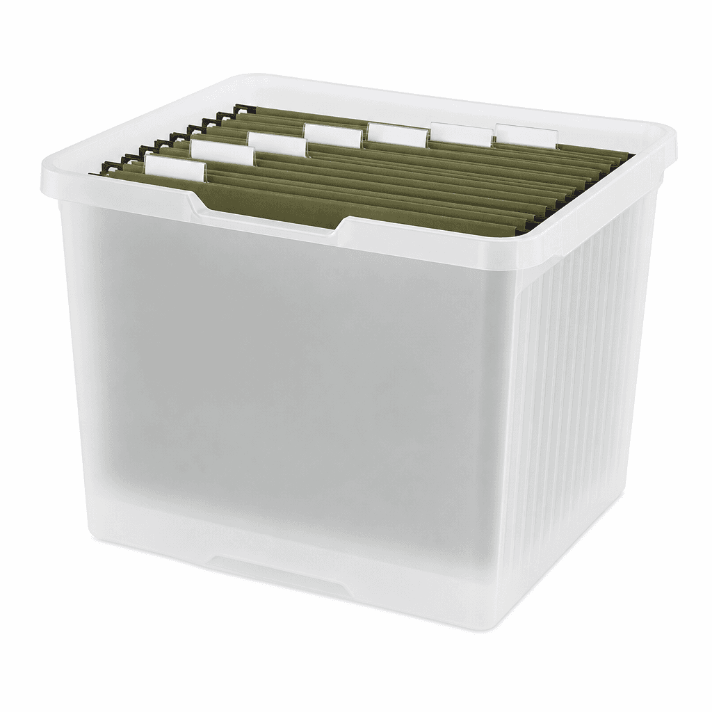 Smead Plastic File Box