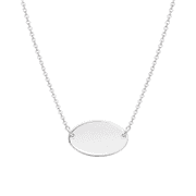Tiffany & Co. Silver Oval Tag Necklace product image