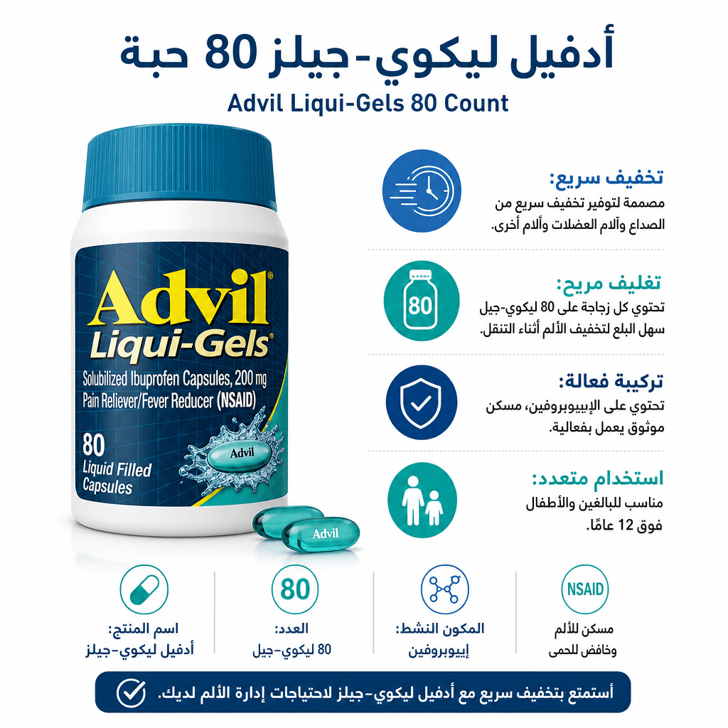 Advil Liqui‑Gels 80 Count