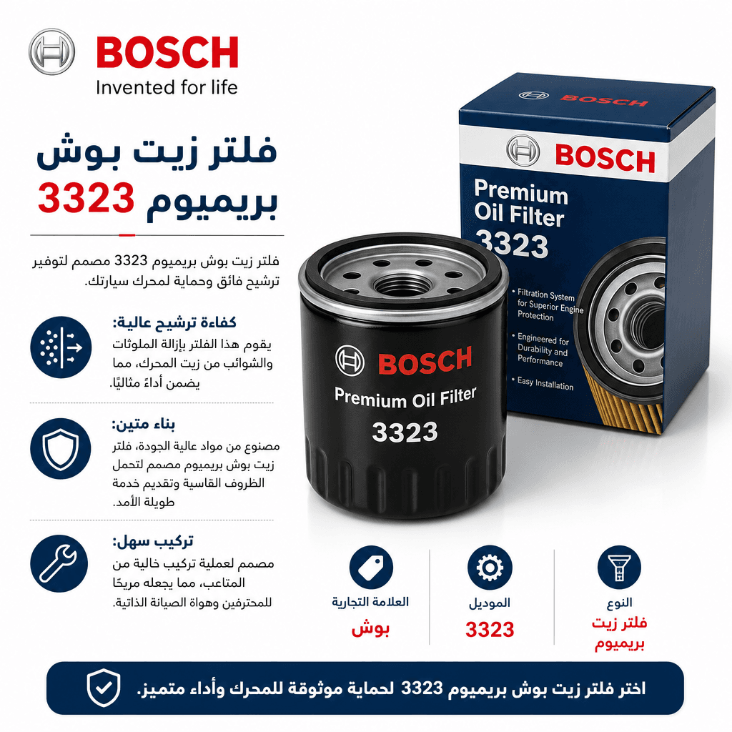 Bosch Premium Oil Filter 3323