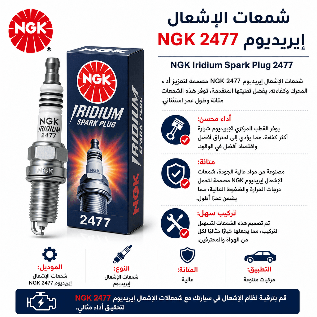 NGK Iridium Spark Plug 2477