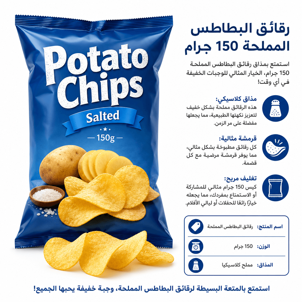 Potato Chips Salted 150g