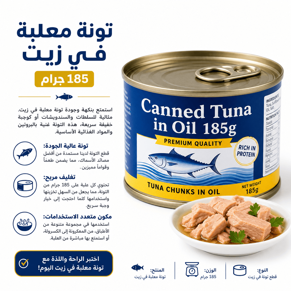 Canned Tuna in Oil 185g