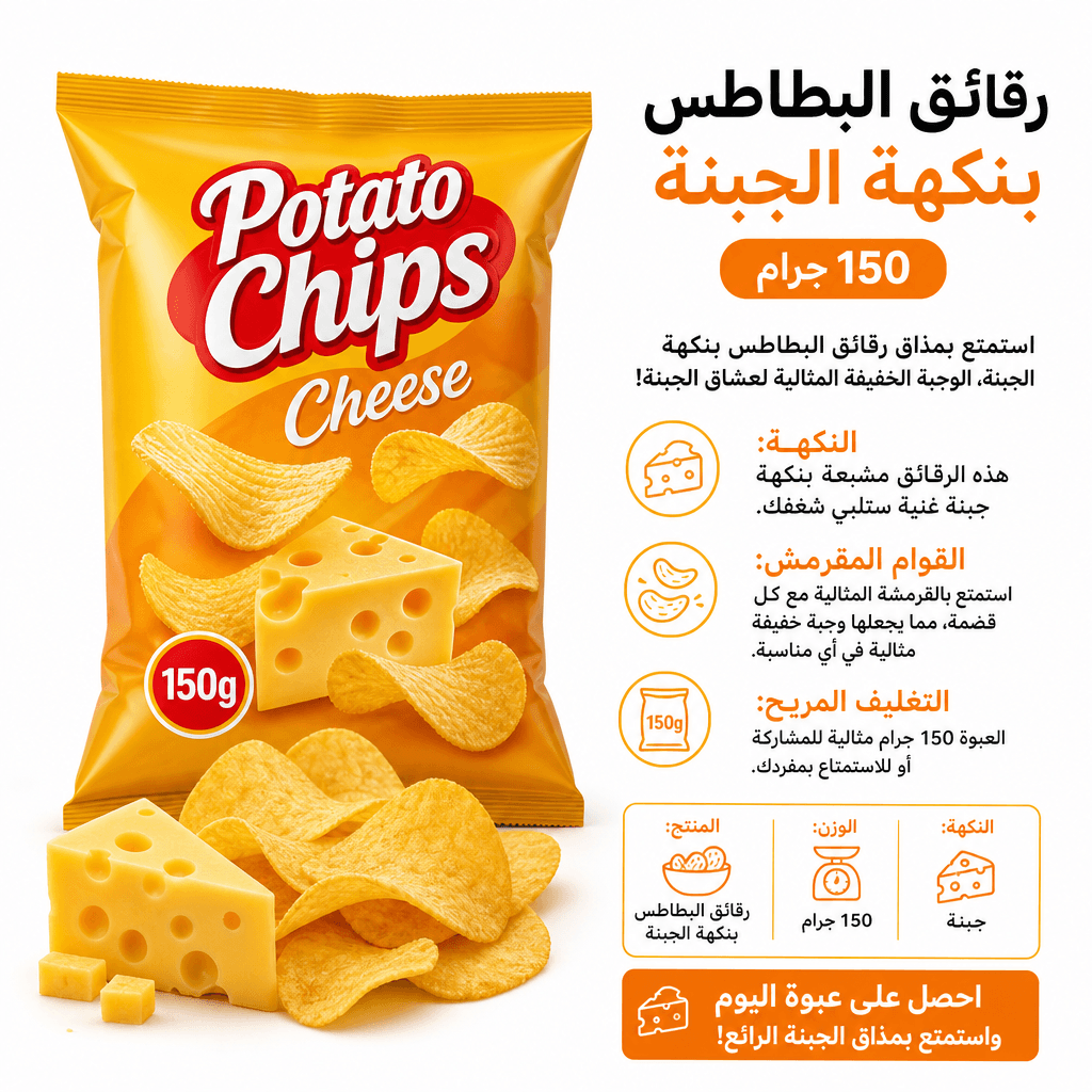 Potato Chips Cheese 150g