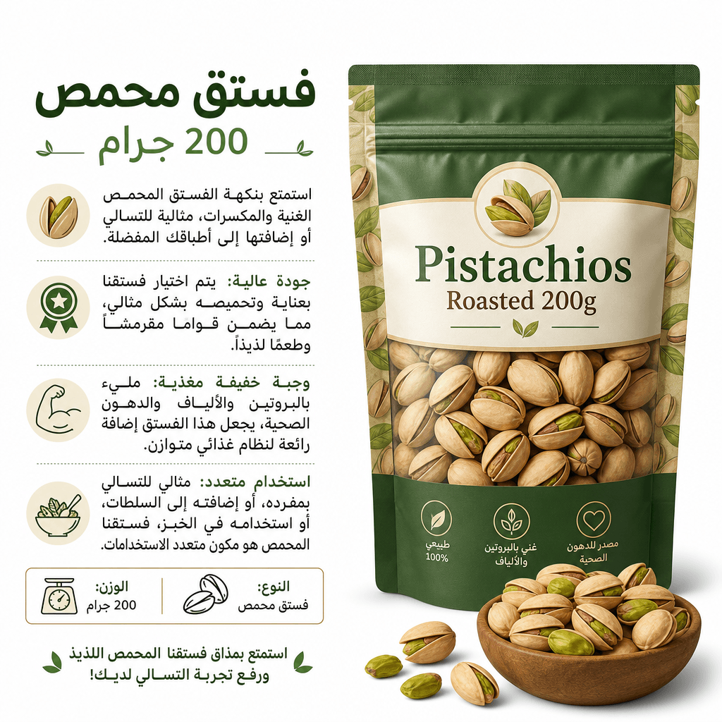 Pistachios Roasted 200g