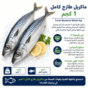 Fresh Mackerel Whole 1kg product image