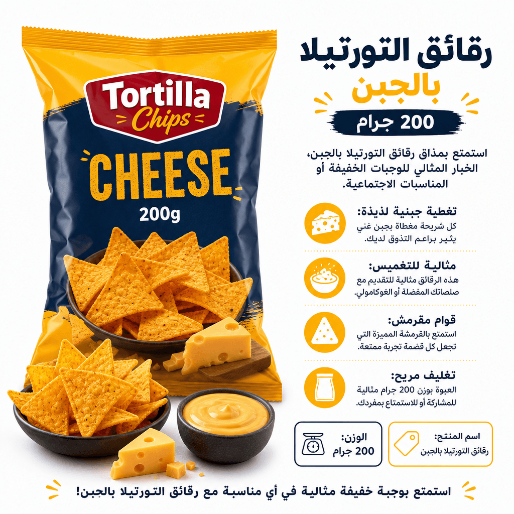 Tortilla Chips Cheese 200g