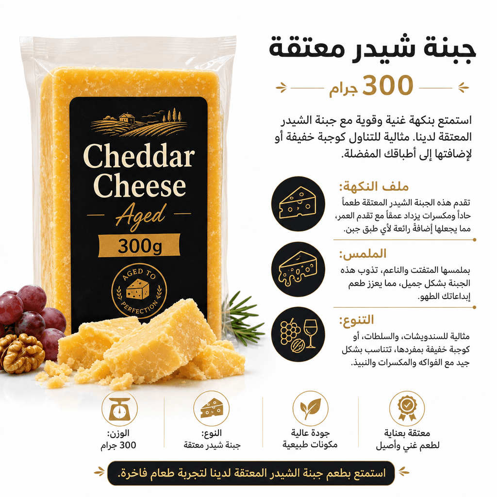 Cheddar Cheese Aged 300g