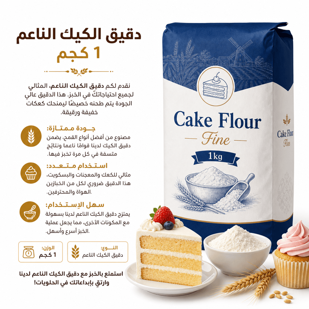 Cake Flour Fine 1kg