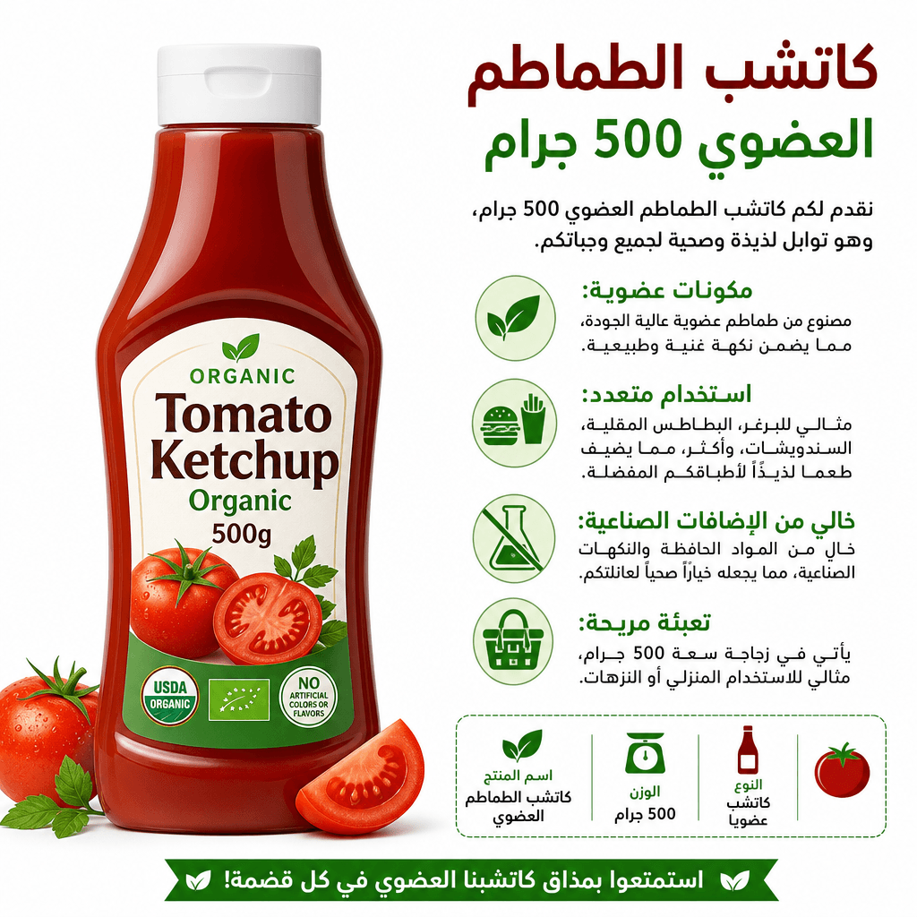 Tomato Ketchup Organic 500g