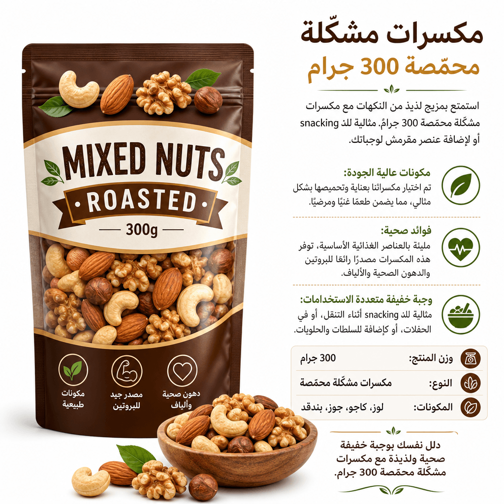 Mixed Nuts Roasted 300g