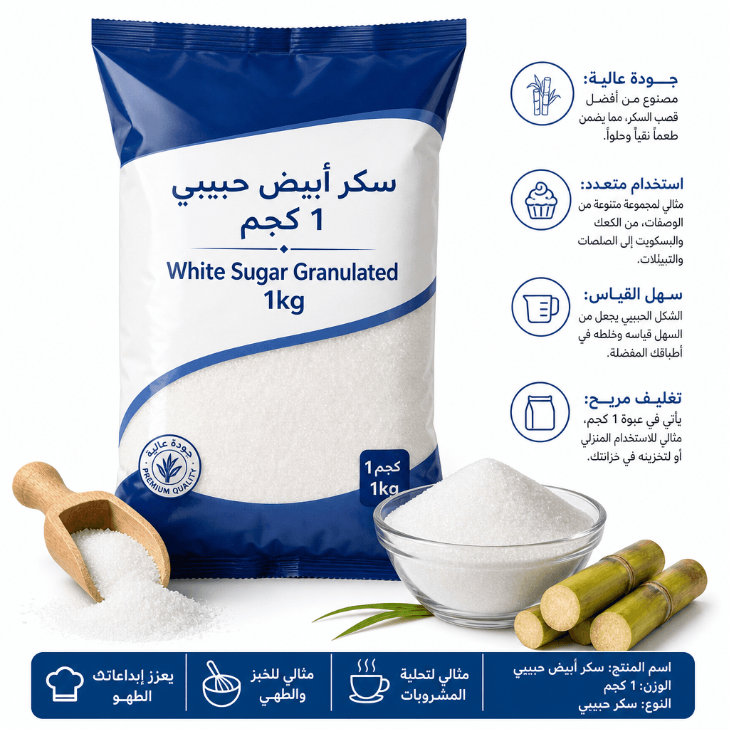 White Sugar Granulated 1kg