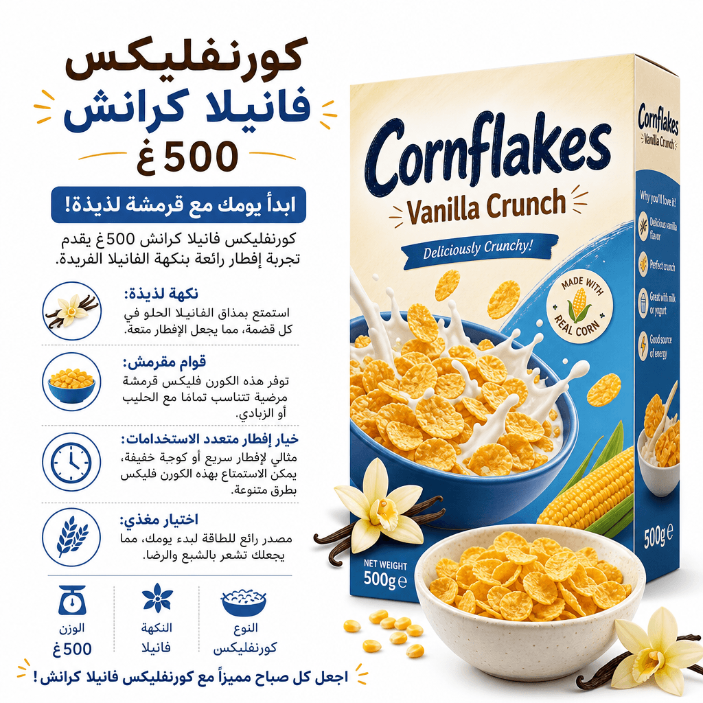 Cornflakes Vanilla Crunch 500g