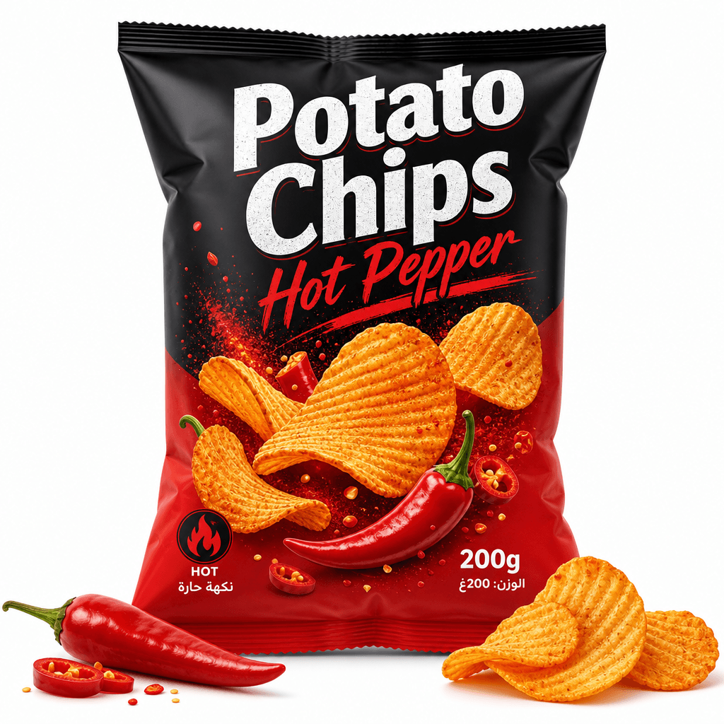 Potato Chips Hot Pepper 200g
