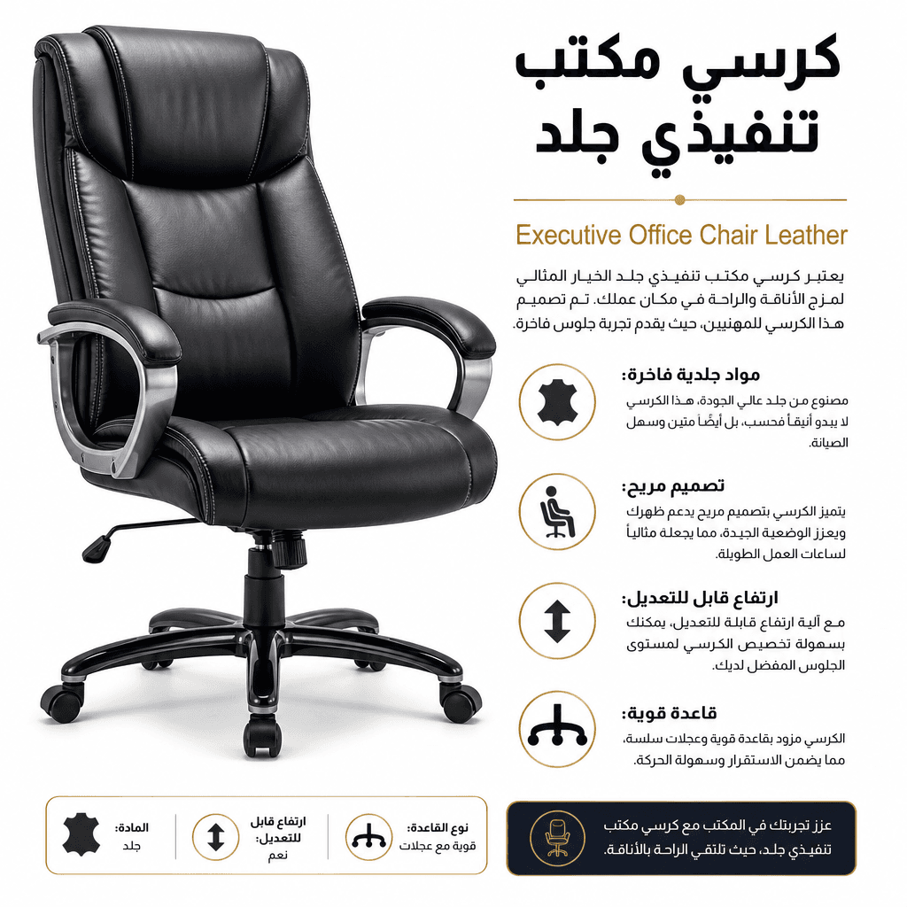 Executive Office Chair Leather