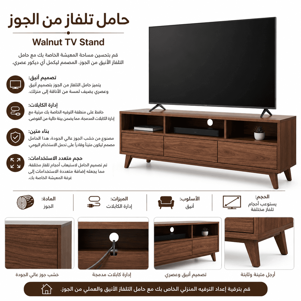 Walnut TV Stand
