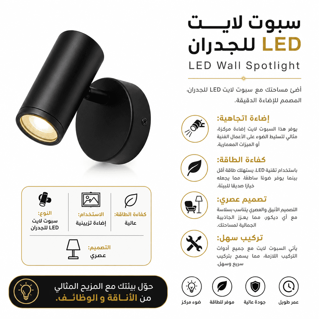LED Wall Spotlight