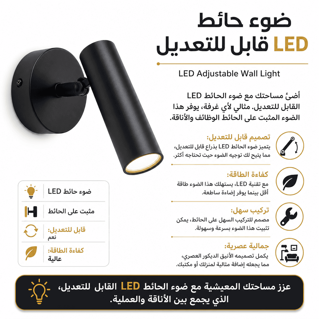 LED Adjustable Wall Light
