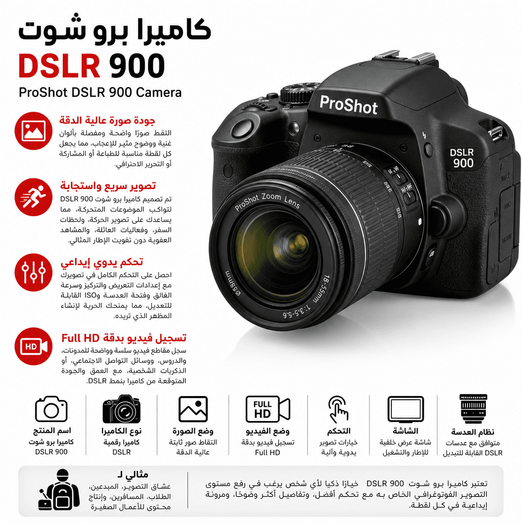 ProShot DSLR 900 Camera
