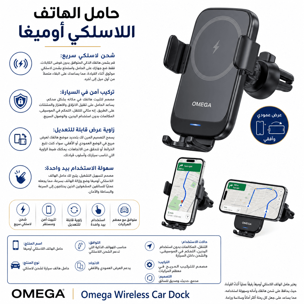 Omega Wireless Car Dock