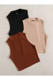 Ribbed Knit Women's Top product thumbnail 1