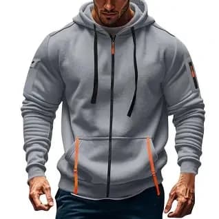 Men's Zippered Hoodie