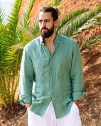 Men's Casual Linen Shirt product thumbnail 1