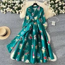 Women's Floral A-Line Dress
