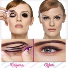 Cat Eyeliner Stencil +Eyeshadow Stencil product thumbnail 1