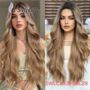 Heat-Resistant Synthetic Wig,Long Hair With Bangs, Model SWLC8331-3BL28 product image