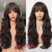 Heat-Resistant Synthetic Wig,Long Hair With Bangs, Model SWLC1296-1 product image