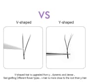 NATUHANA V Shaped Mink Lasher Ellipse Flat  Auto-Fans product image