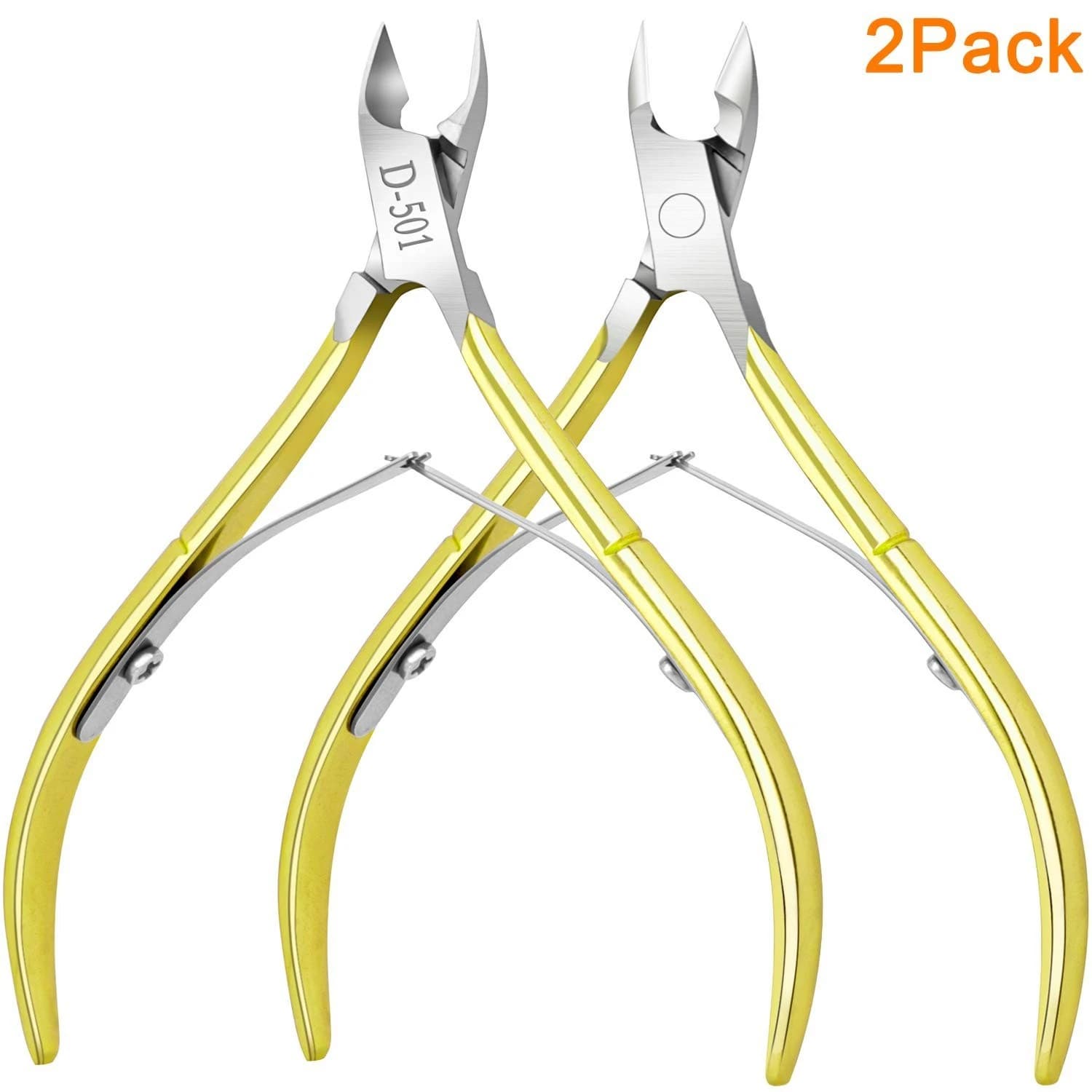 Gold Cuticle Nipper Manicure Pedicure Tools