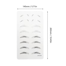 Microblading Practice Skin Inkless Wide Eyebrows Microblading Training Sheet product thumbnail 1