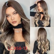 Heat-Resistant Synthetic Wig,Long Hair With Bangs, Model LC458-13 product image