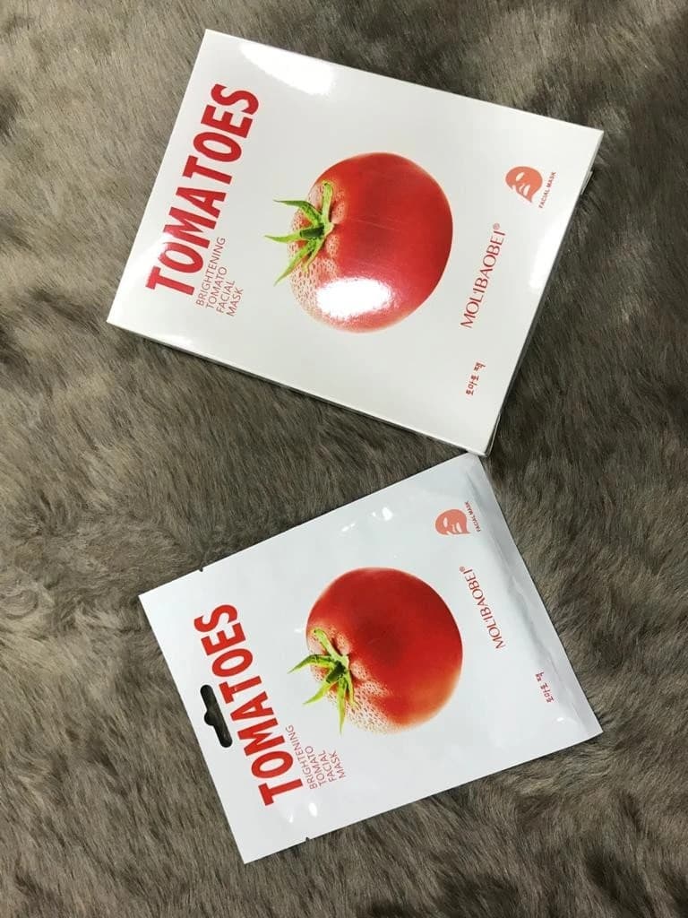 Molibaobei Fresh Moisturizing Tomatoes Facial Mask Box