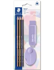 Staedtler 3 Pencils, Sharpener and Eraser Set, Assorted Colors product image