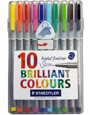Staedtler Triplus Fineliner Marker Pens 0.3mm 10 Color Set product image