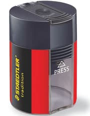 Staedtler Tradition Pencil Sharpener Black & Red product image
