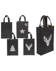 X-Mas Greetings Gray Gift Bag product image
