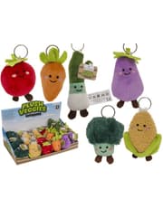 Vegetable Plush Metal Keychain product image