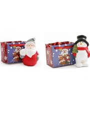 Mini Santa and Snowman in a Bag, Assorted Per Piece product image