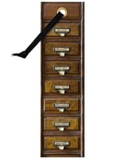 Academia Bookmarks Vintage Drawers product image